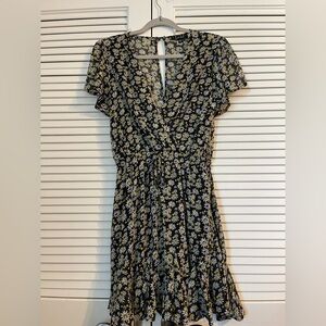 Floral Black woman’s Dress